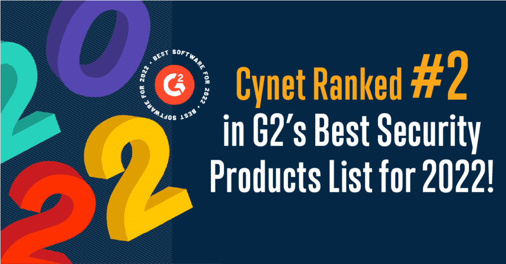 Cynet is #2 in G2’s Best Security Products List!